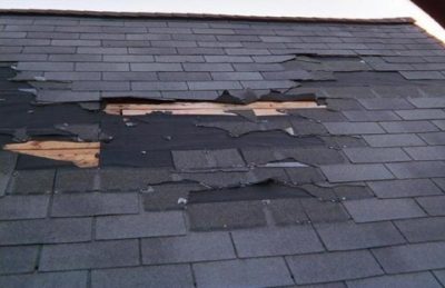 Roof repair after storm