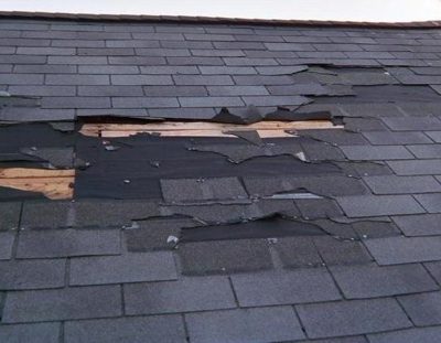 Roof repair after storm