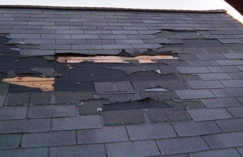 Roof repair after storm damage